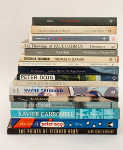 Collection of Books on Modern Art, 16: Collection of Sixteen Books on Modern Art, comprising: Rubin, William S. "Frank Stella", Ikegami, Hiroko "The Great Migrator: Robert Rauschenberg and the Global Rise of American Art", Kirk Varnedoe "P