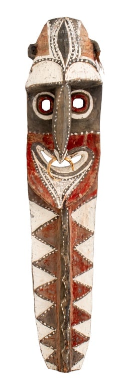 Papua New Guinea Sepik Polychrome Wood Mask (1 of 8)