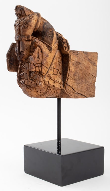 Carved Wood Bridled Horse Architectural Element (1 of 7)