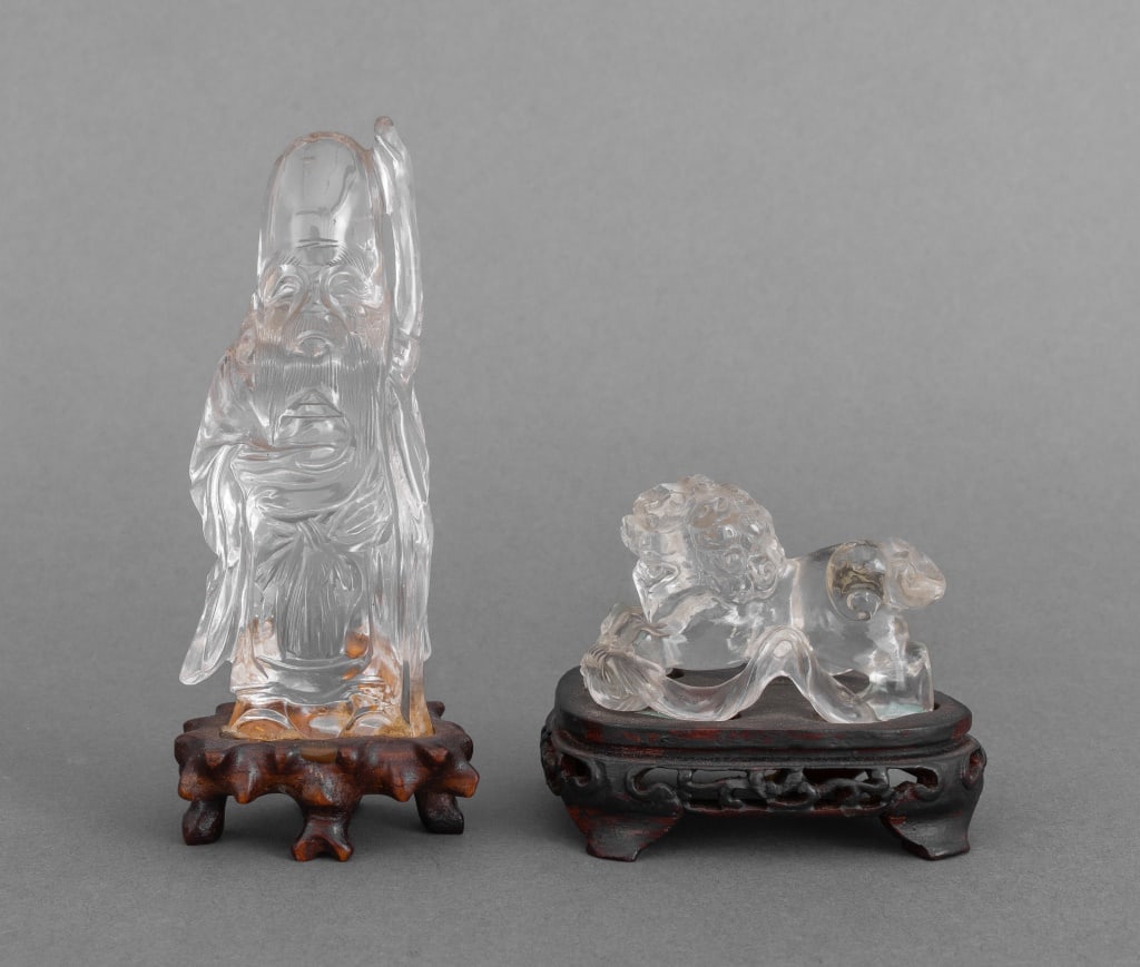 Chinese Carved Rock Crystal Sculptures, 2 (1 of 11)