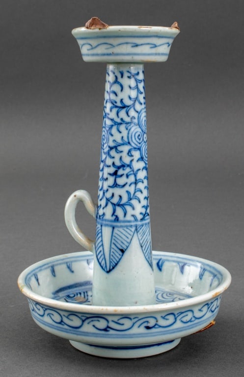 Chinese Tongzhi Style Porcelain Candlestick (1 of 9)