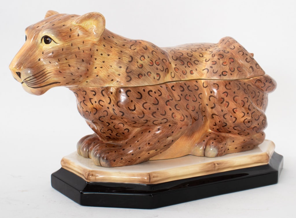 Raymond Waites Leopard Form Punch Bowl (1 of 10)