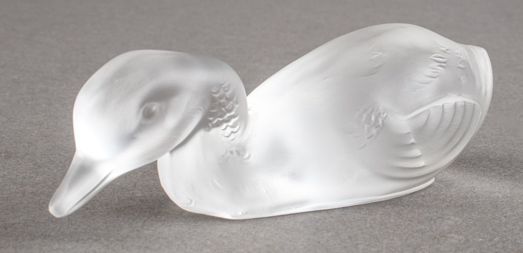 Baccarat Frosted Crystal Duck Figurine (1 of 11)