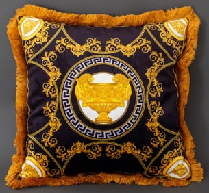 Versace Velvet Throw Pillow