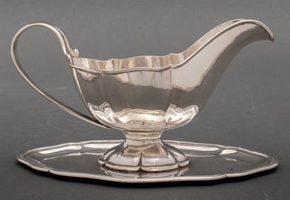 Missiaglia Venice Italian 800 Silver Sauce Boat