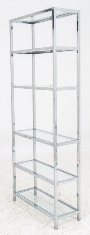Milo Baughman Style Chrome Etagere (1 of 6)