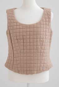 Chanel Identification Quilted Sleeveless Bustier