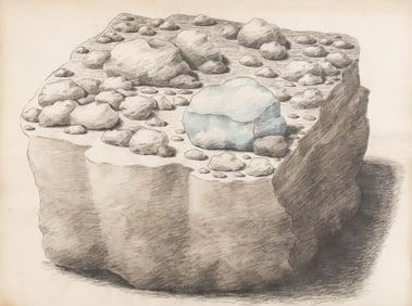 Elfi Schuselka "Exceptional Rock ..." Mixed Media