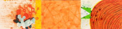 Elfi Schuselka Abstract Compositions in Orange, 3