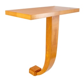 Art Deco Revival Pearwood Console Table