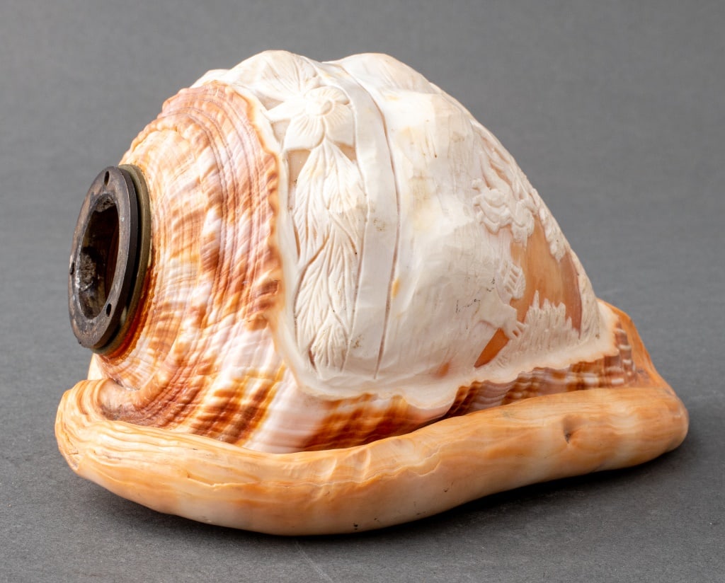 Italian Cameo Carved Conch Shell Light Shade (1 of 6)