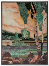 Pietra Dura Hardstone Landscape Panel
