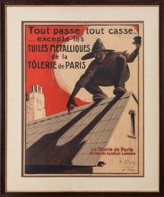 Robert Gazay "La Tolerie de Paris" Poster