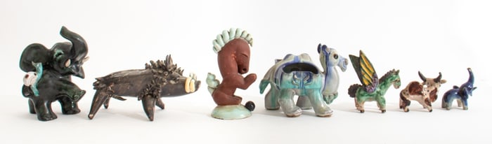 European Art Pottery Animal Figurines, 7