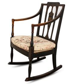 George III Style Japanned Rocking Chair
