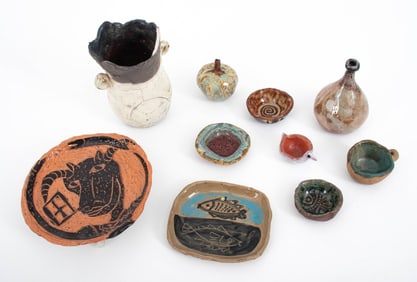 Louis Mendez Glazed Pottery Articles, 10