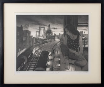 Richard Pantell "Summer Twilight" Etching