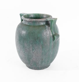 Roseville Carnelian II Style Handled Ceramic Vase