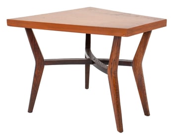 Mid-Century Modern Wood Side Table