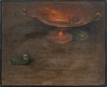 Lucy Marx Still Life Scene Oil on Canvas, 1913