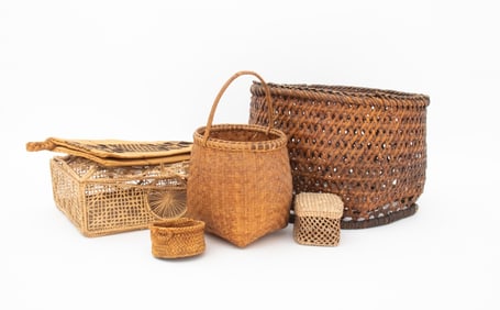 Hand-Woven Basketry Articles, 6