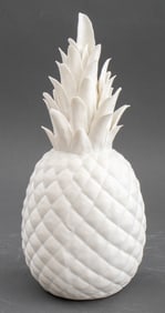 White Bisque Porcelain Pineapple