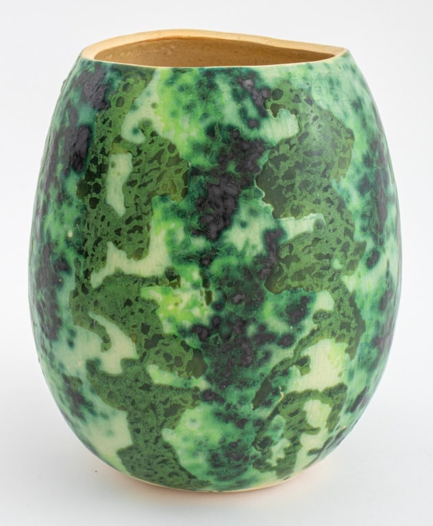 Studio Art Pottery Watermelon Glaze Vase, 1994 (1 of 6)