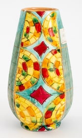 Italian Ceramic Oviform Vase, 1960s