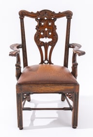 Chippendale Style Salesman Sample Armchair