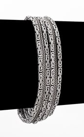 Thai Sterling Silver Multi-Strand Bracelet