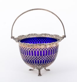 Victorian Silver Plate Basket, 1886