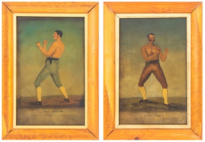 Regency Style Portraits of Pugilists Prints, 2