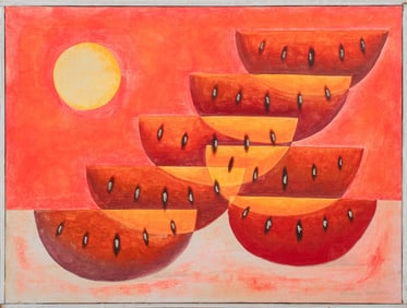 Gustavo Martinez Watermelons Oil on Canvas
