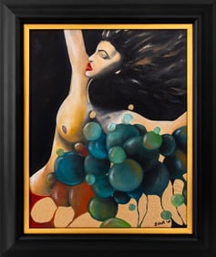 Biana Katsnelson Surrealist Nude Acrylic on Canvas