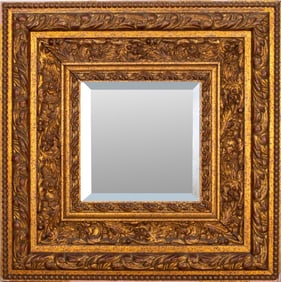 Italian Renaissance Style Giltwood Beveled Mirror