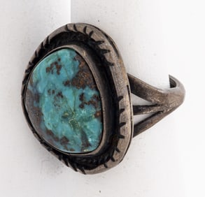 Navajo Dine Turquoise Silver Ring