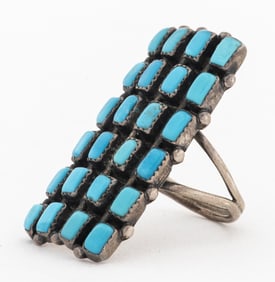 Native American Navajo Silver Turquoise Ring