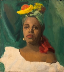 Marie Hughes Kloeppel Portrait of a Woman Oil