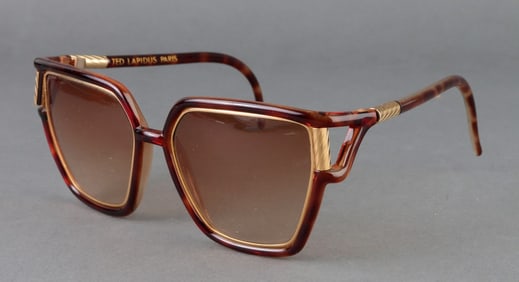 Ted Lapidus Faux Tortoiseshell Sunglasses