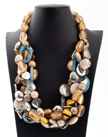 Oscar De La Renta Bead Necklace