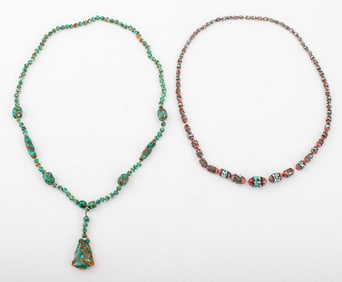 Murano Glass Bead Necklaces, 2