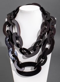 Horn Large Link Chain Necklace