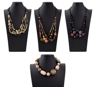Costume Jewelry Beaded Necklaces, 4