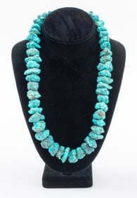 Navajo Dine Turquoise Nugget Bead Necklace