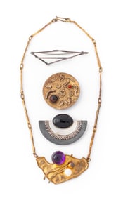 Israeli Modernist Sterling Silver Jewelry, 4