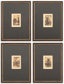 Hans Klemke Industrial Scenes Etchings, 4