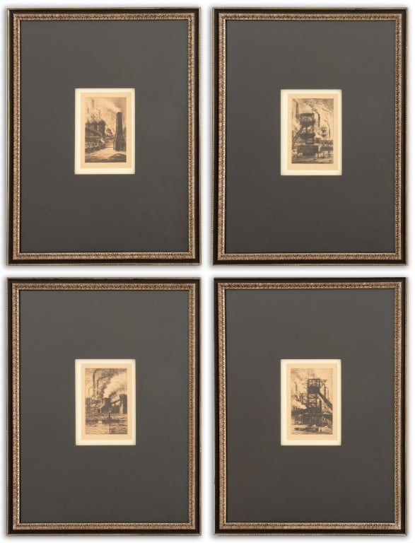 Hans Klemke Industrial Scenes Etchings, 4 (1 of 13)