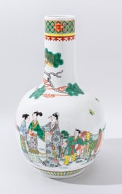 Chinese Famille Verte Porcelain Vase