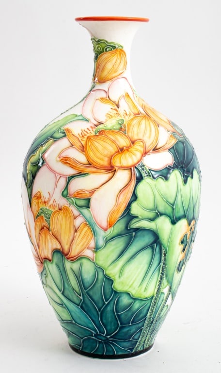 Minh Long I Porcelain Vase w/ Lotus Flowers (1 of 7)