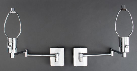 Metalarte for Hinson Chrome Sconces, Pair